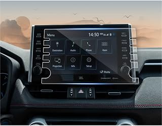 CDEFG Tempered Glass Screen Protector for 2021 2022 Toyota RAV4 Limited Prime XSE Hybrid 9-Inch Touch Screen Audio Multimedia, 2021+ Accessories GPS Navigation Radio Display Protective Screen Film (9 Inch)