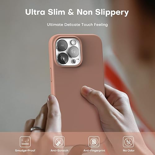 Vista 477 de TOCOL - Funda 5 en 1 para iPhone 11, con 2 protectores de pantalla + 2 protectores de lente de cámara, funda delgada de silicona líquida a prueba