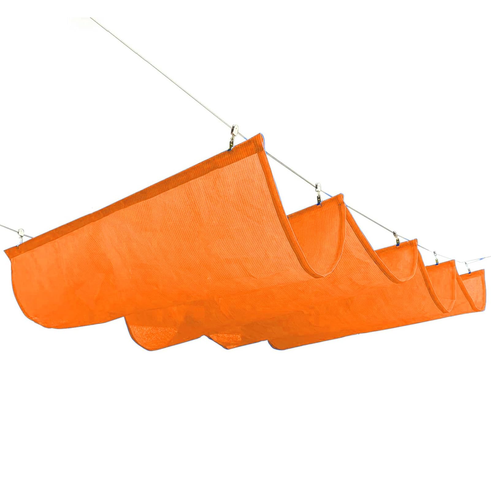 Couverture d'ombrage anti-UV orange 1x3m pour éliminer la chaleur