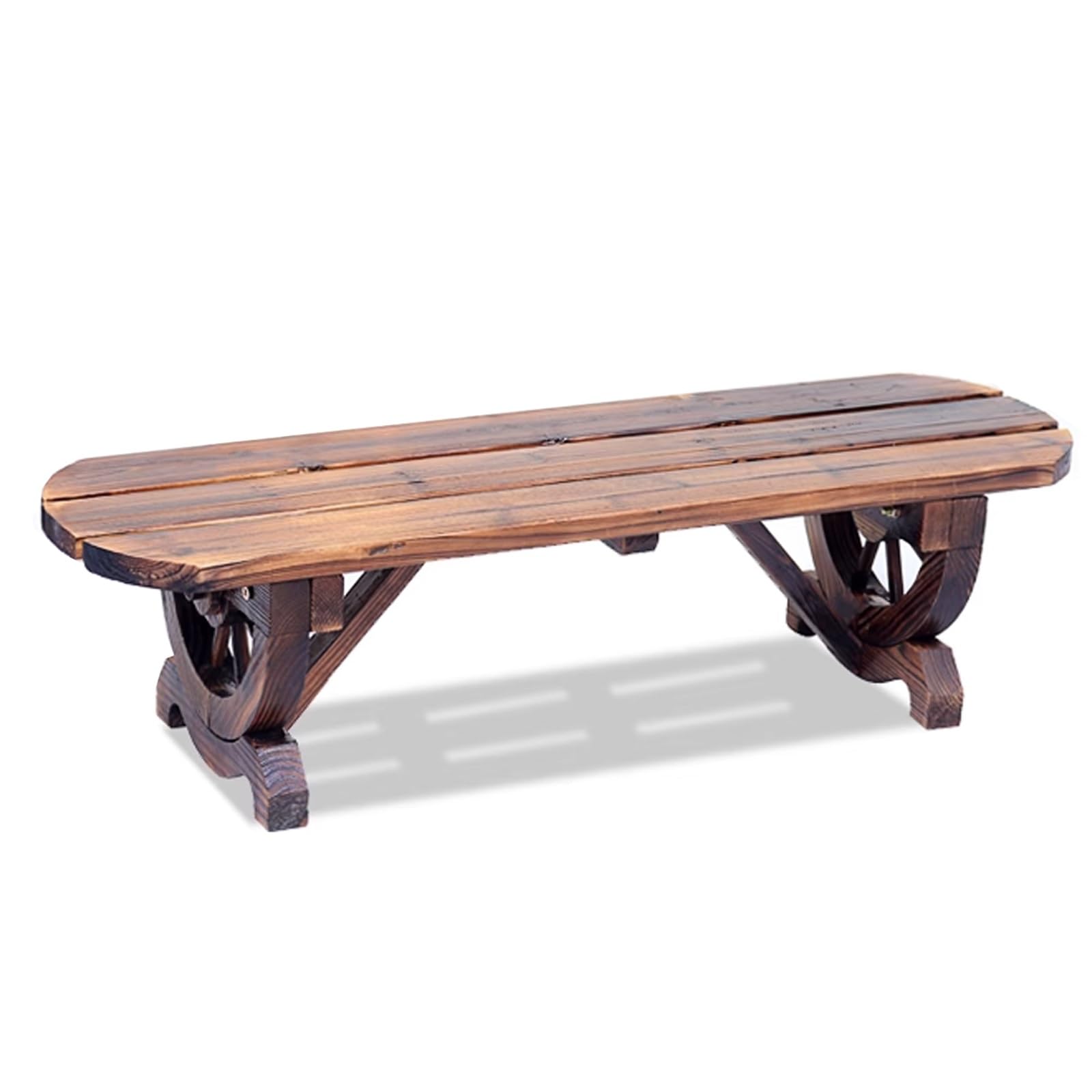 Banco de madera para soporte para plantas y decoración de balcón