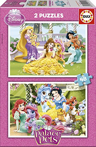 Educa Puzzles Palace Pets, 2 x 48 Piezas (16171)