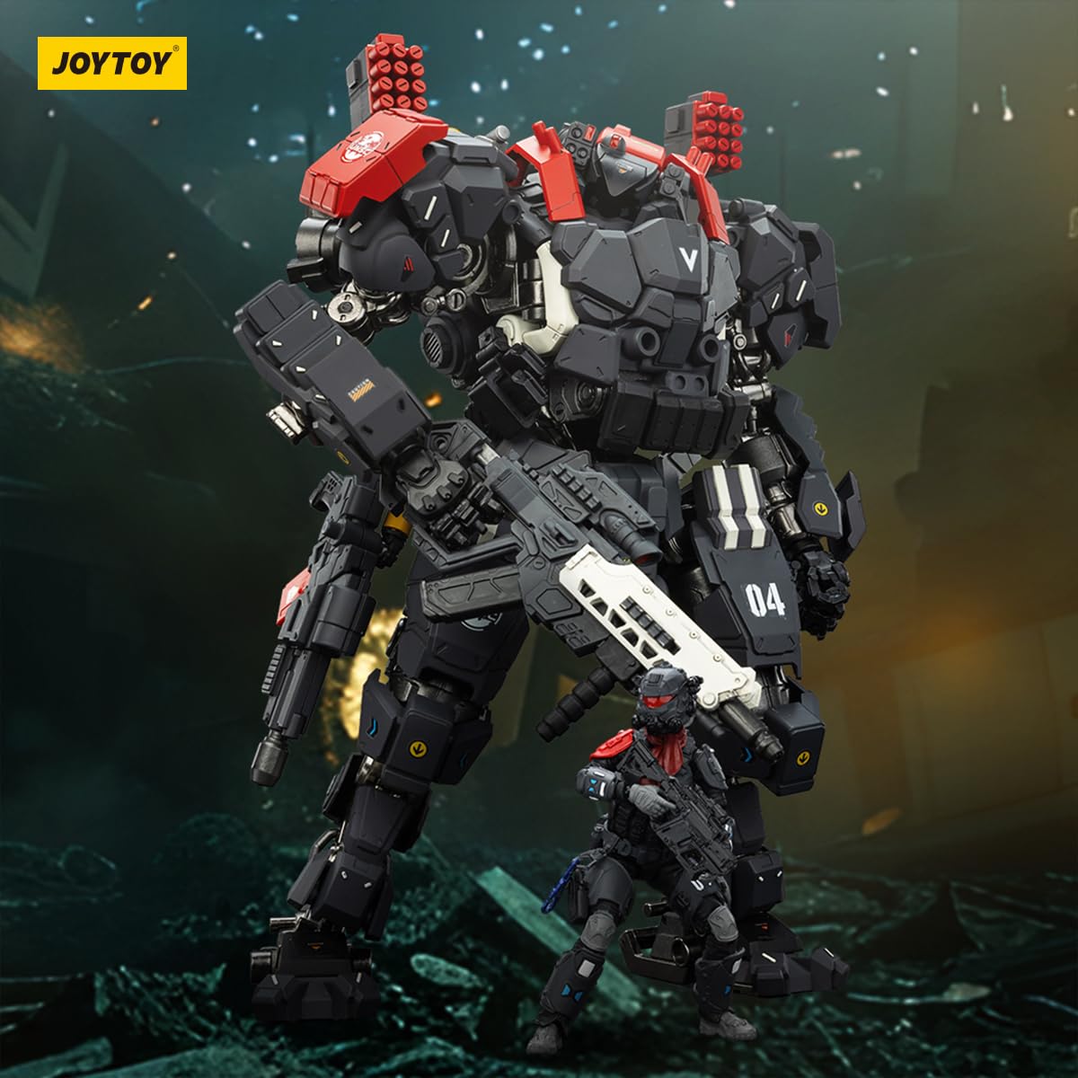 Toyverse JOYTOY 1/18 Battle for The Stars Action Figure Tyrant-04 City Combat Type, Movable Joints Character Model, Age 15+ - Image 2