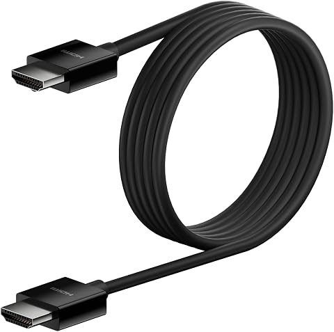 Belkin Yüksek kaliteli Ultra Highspeed HDMI-2.1 kablo, 4K/Dolby Vision HDR, Apple TV'den optimum oynatma, 2,2 m – siyah