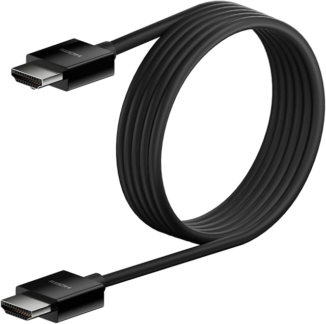 Belkin Ultra HD HDMI 2.1 Cable 6.6FT/2M - 4K Ultra High Speed HDMI Cable - 48Gbps HDMI 2.1 Cord - Dolby Vision HDR & 8K@60Hz, 10K Streaming - Compatible W/PlayStation, PS4, PS5, Xbox Series X & More