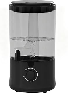 2.2L Humidifier for Bedroom, Large Room, Cool Mist Air Humidifiers with 75H Runtime, Humidity Setting, Easy to Clean, Top Fill, 30dB Quiet, for Plants, Adults, Nursery, Black