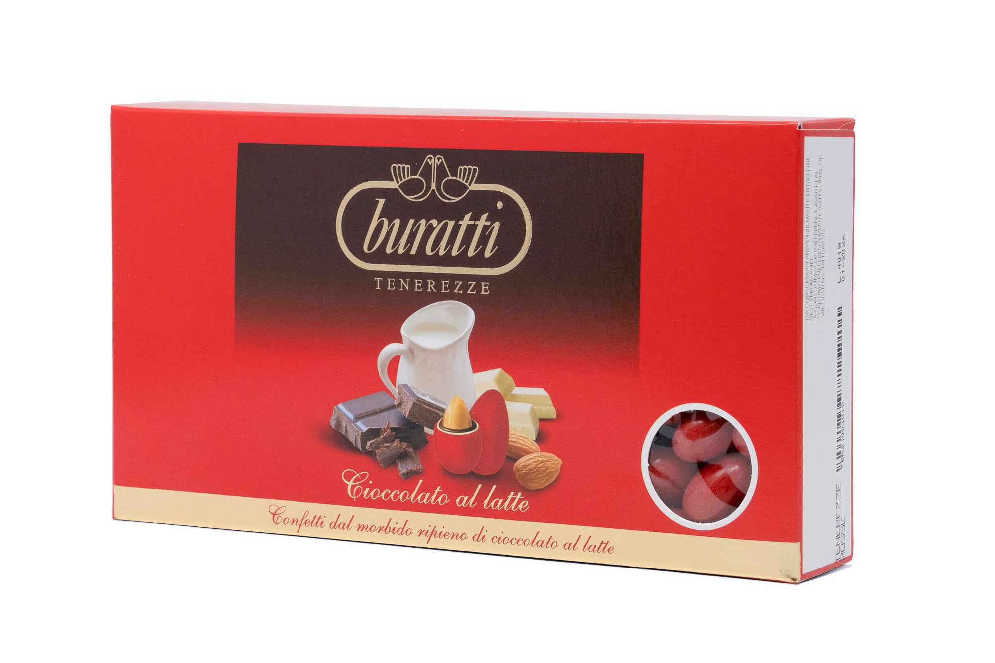 Buratti Confetti Dragées à l'amande Recouvertes de Chocolate Douces Rouge 1 Kg  
Buratti Dragées à l'amande Recouvertes 