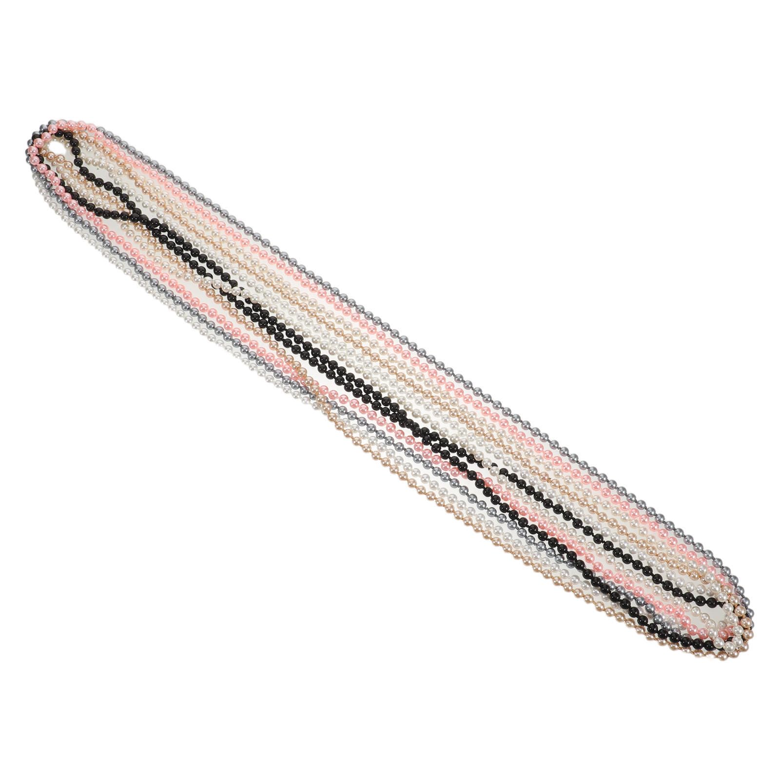 Toddmomy 18 Piezas Collar de Perlas Simuladas Largo, Elegante, Ligero, de