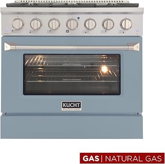 36 5.2 Cu. Ft. Freestanding Natural Gas in Light Blue