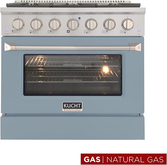 36 5.2 Cu. Ft. Freestanding Natural Gas in Light Blue