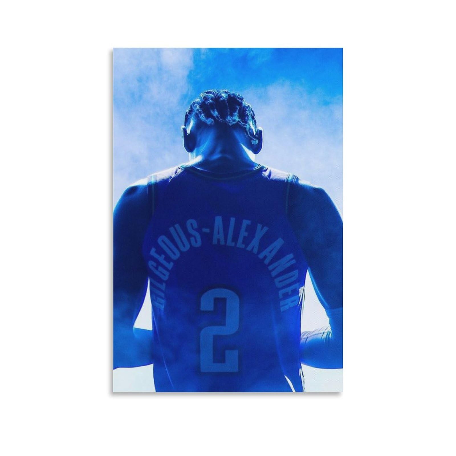 OBABO Shai Gilgeous-Alexander Basketball Poster Canvas Poster (18) Picture Print Wall Art Poster Painting Canvas Posters Artworks Gift Idea Room Aesthetic 20x30inch(50x75cm)