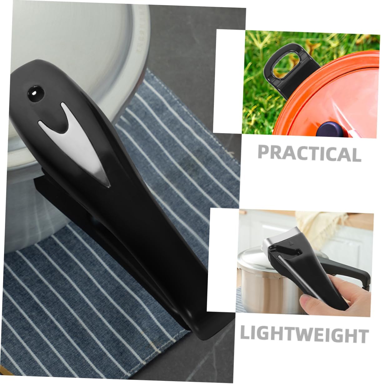 1Set Replacement Pressure Cooker Handle Ergonomic Comfortable Nonslip Grip for Easy Use Compatible with Pressure Cookers Compact Design for Convenient