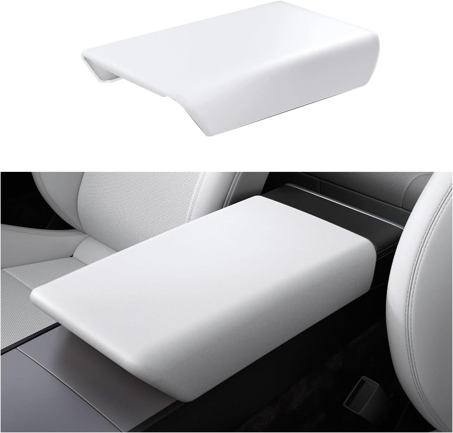 Center Console Armrest Cover for Tesla Model Y 2025-2026 Juniper Model 3 Highland 2024-2026 Non-Slip Waterproof Armrest Protection TPE Tesla Interior Accessories