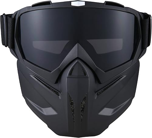 Máscara de paintball antiempañamiento máscara táctica de cara completa desmontable para motocicleta ciclismo esquí Halloween juego CS cosplay