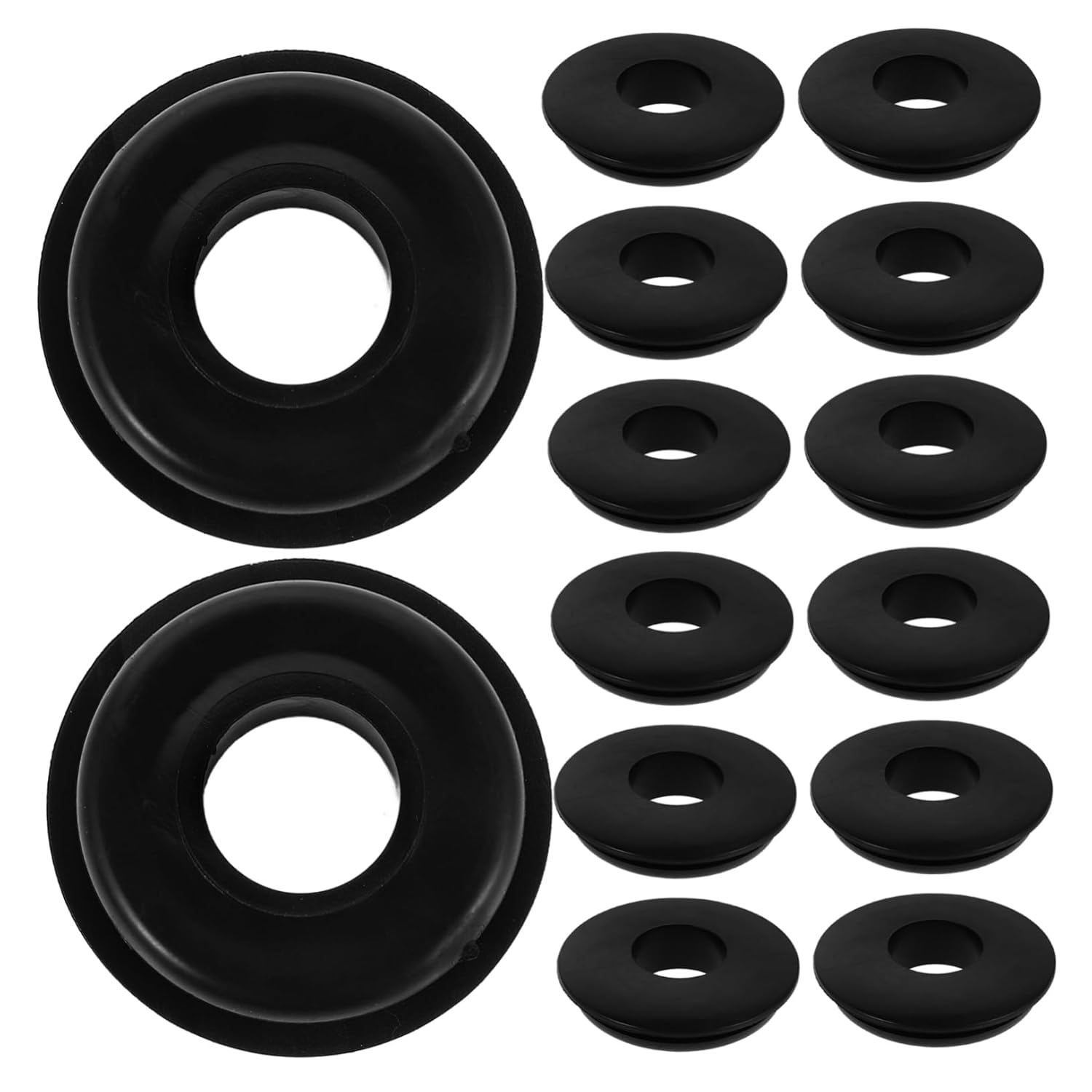 GARVALON 100pcs Universal Hand Valve Gaskets for Trailers Rubber Seals for Semi Trucks Hose Gasket Washers and Essential Truck Accessories