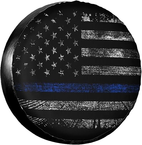 Blue Line American - Funda protectora para neumáticos de repuesto, a prueba de polvo, para remolque, caravana, muchos vehículos, 16 pulgadas