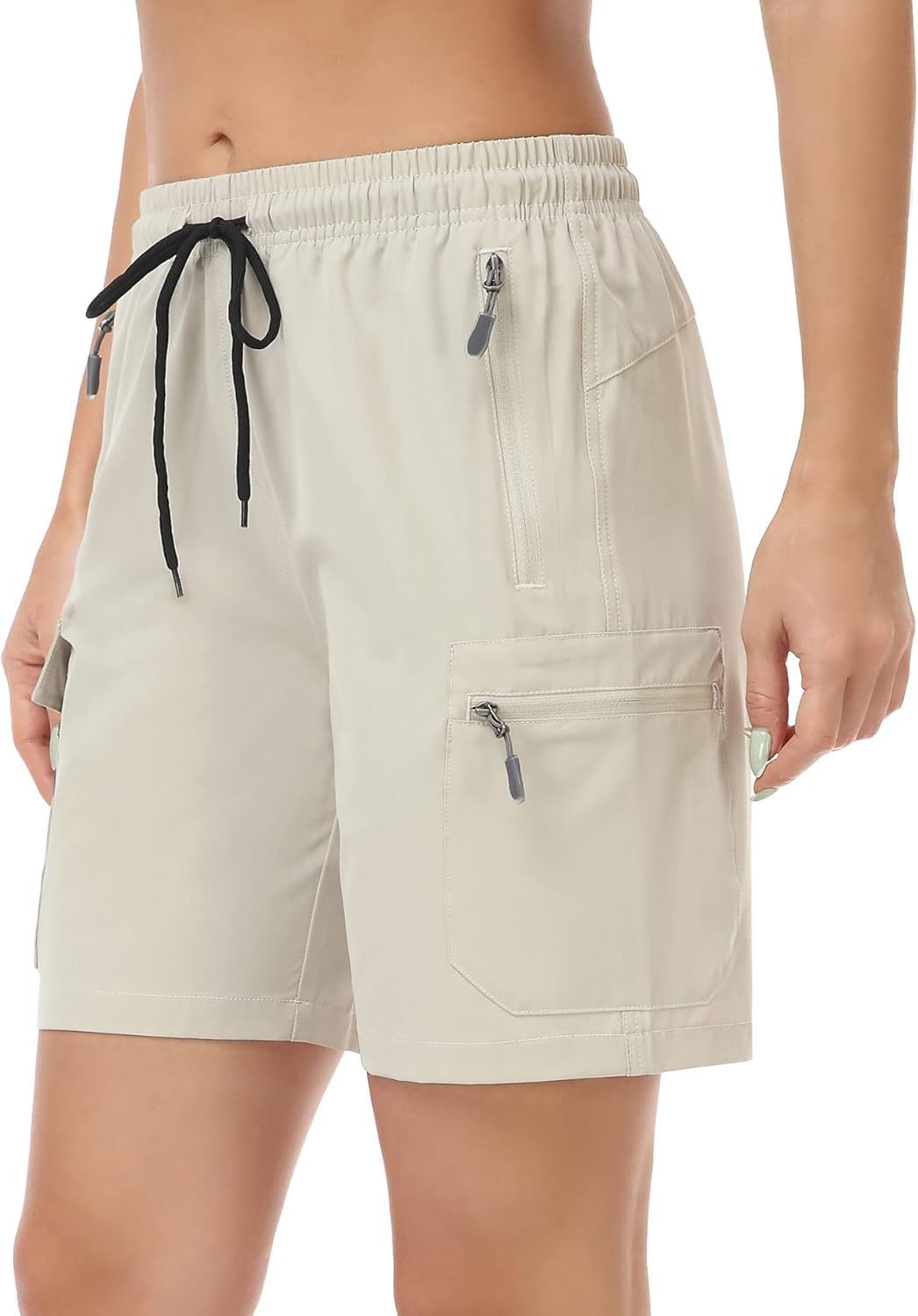 GymBrave Women's Hiking Shorts Quick Dry Lightweight Cargo Shorts for Outdoor Athletic Travel with Pockets - Image 2