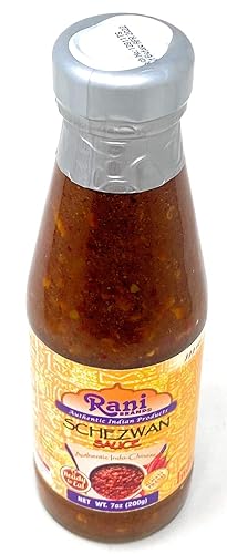 Miniatura 5 de Rani Schezwan Sauce Tarro de vidrio de 7 oz (200 g)  Sin colores  Sin OMG  Vegano  Sin gluten  Origen indio (indo-chino)