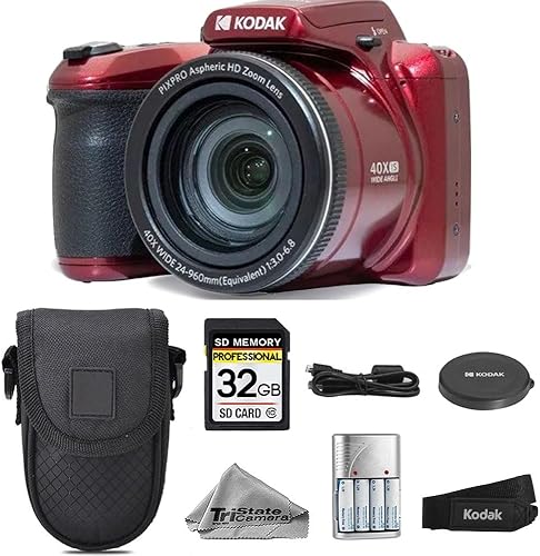 Miniatura 6 de Kodak PIXPRO AZ405 - Cámara digital (negro), zoom óptico 40X, 20MP, video de 1080p, tarjeta SD de 32 GB, baterías AA extra recargables, cargador