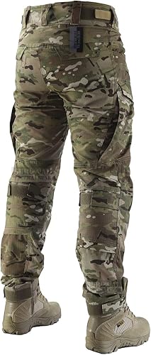 Miniatura 2 de ZAPT Pantalones de combate Airsoft Paintball para hombre, pantalones tácticos con rodilleras, camuflaje de caza, pantalones militares