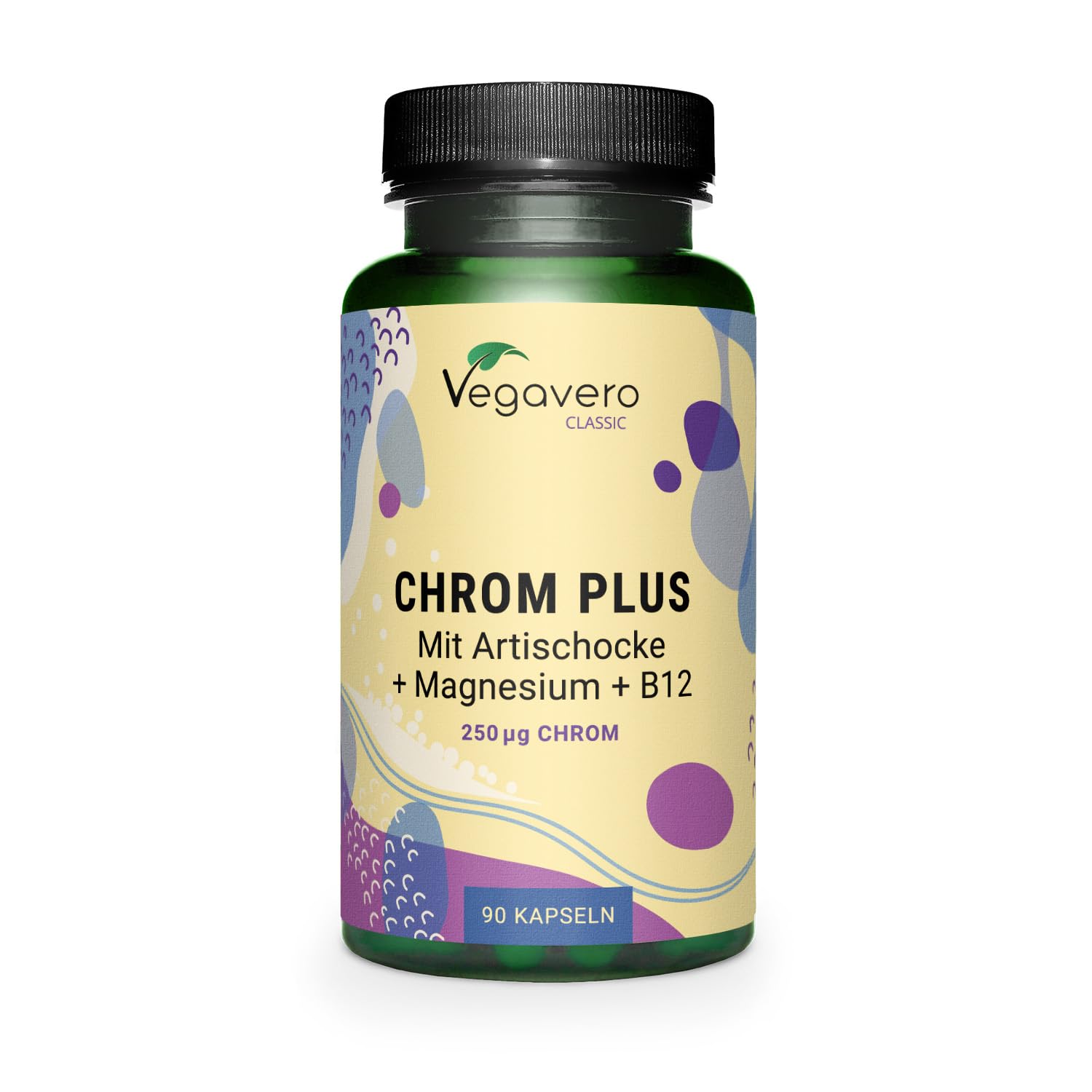 Vegavero Classic Chrom Kapseln – Hochdosiert 250 μg Chrom-Picolinat & Lynside Forte
