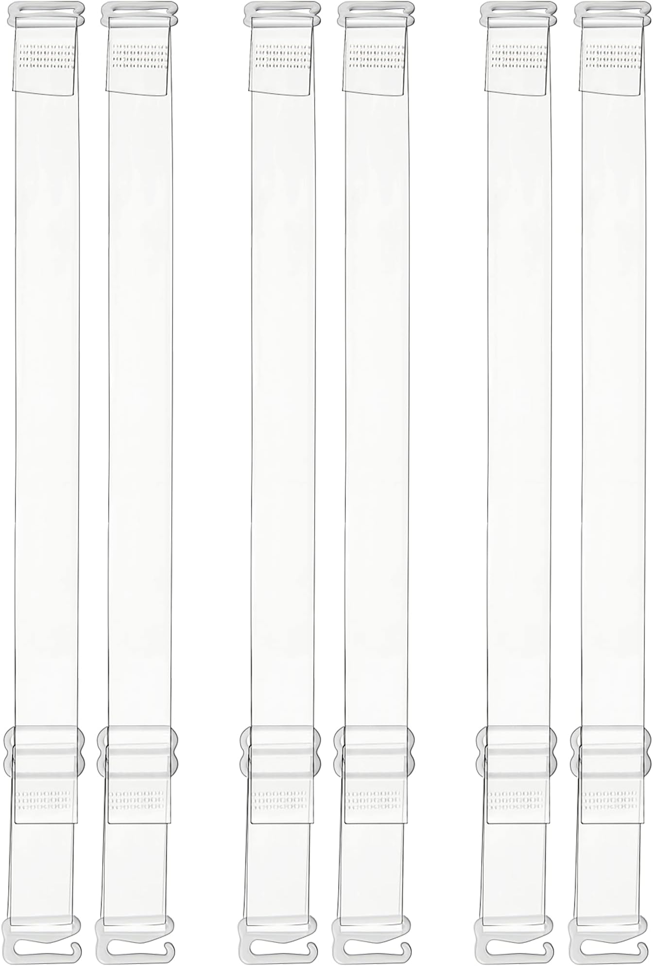 Invisible Clear Bra Straps Soft Transparent Replacement Shoulder Straps Non-Slip Adjustable Straps for Women Strapless Bras