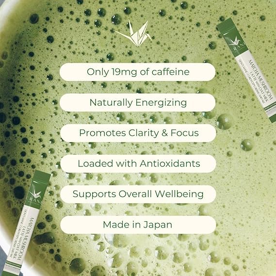 Mezcla Matcha con Hongos 30 Sachets Base de Avena miniatura 3