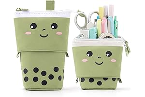 Milktea Cute Standing Pencil Case for Kids - The Sweetest Way to Keep Organized