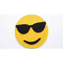G ne  G zl kl  Emoji Duvar ve Kap  S s  - Haval  G len Y z Strafor Dekorasyon -  ocuk Odas , Parti ve Organizasyon Dekoru - 30 cm