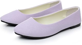 Flache Ballettschuhe für Damen mit 26 leuchtenden Farben, bequeme Ballerina-Schuhe für drinnen und draußen, klassisch, elegant, einfarbig, flache Schuhe