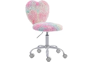 Toddler Vanity Chair in Plush Pink, Perfect for Girls Study or Bedroom
