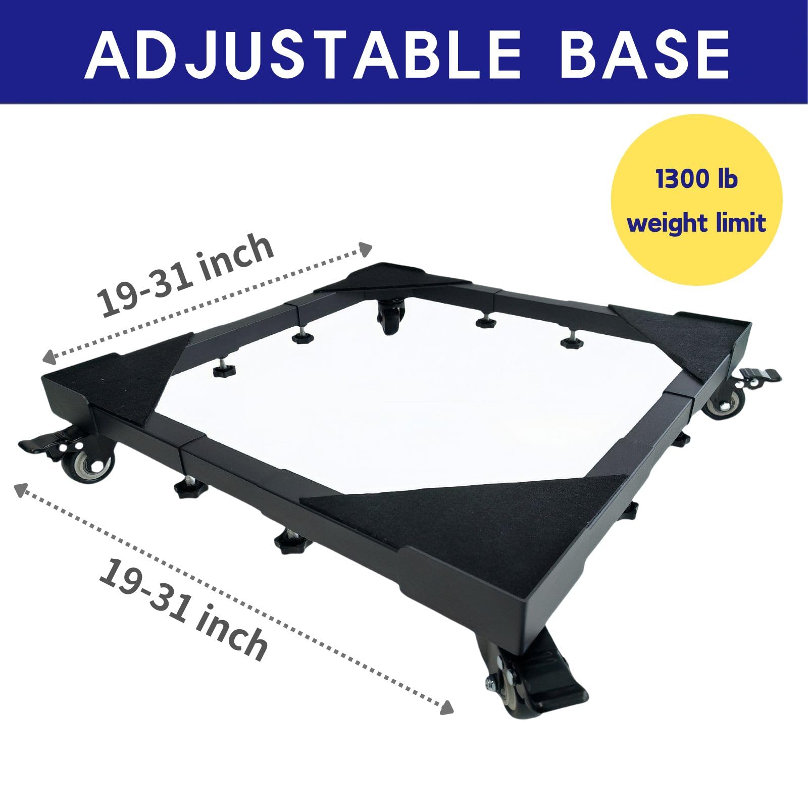 Leanaco Heavy Duty Smoker Stand for Electric Smokers, Universal Stand for Masterbuilt, Pit Boss & More, Black, Stainless Steel