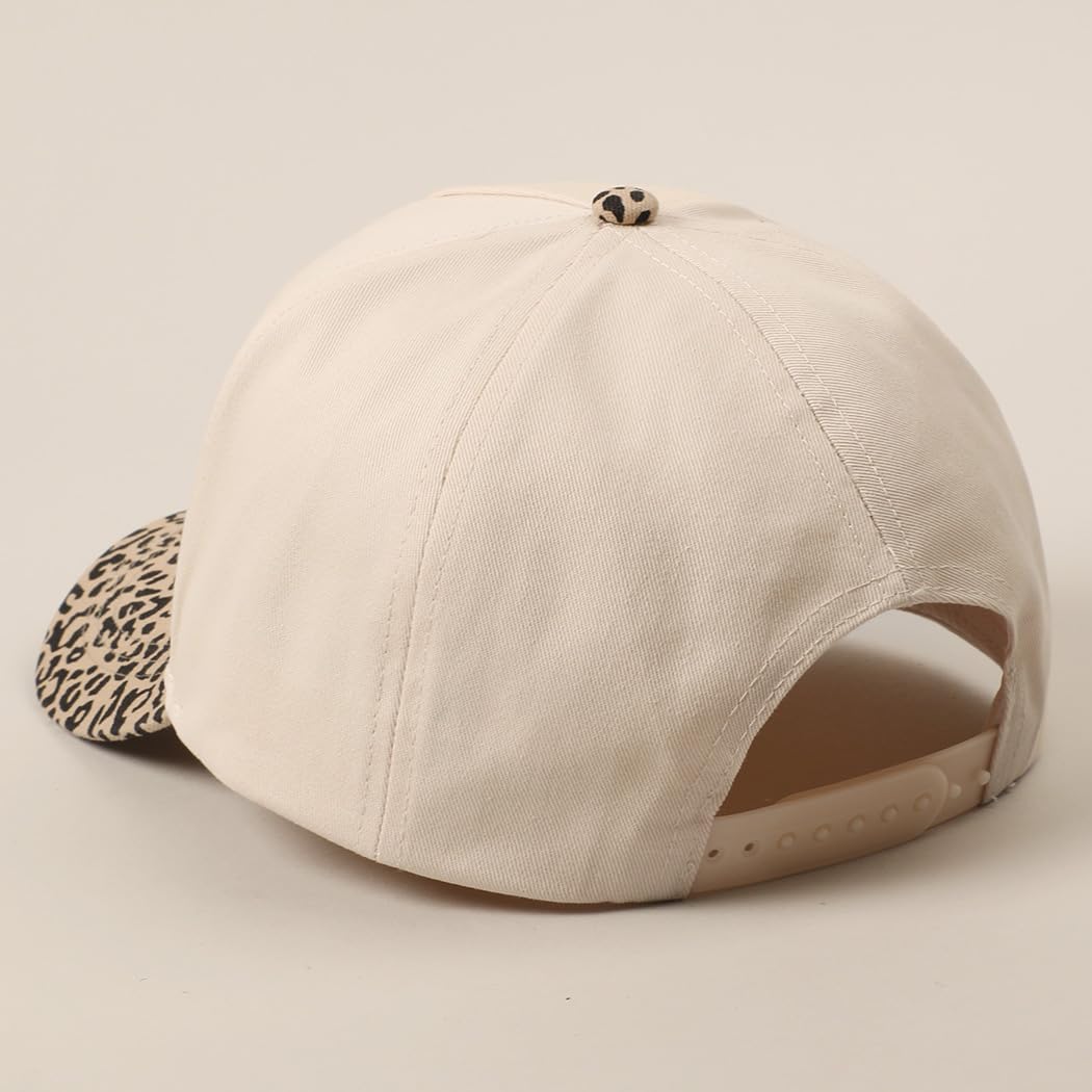 MIRMARU 5-Panel Embroidery Two-Tone Trucker Hat with Designed Camo and Floral Brim