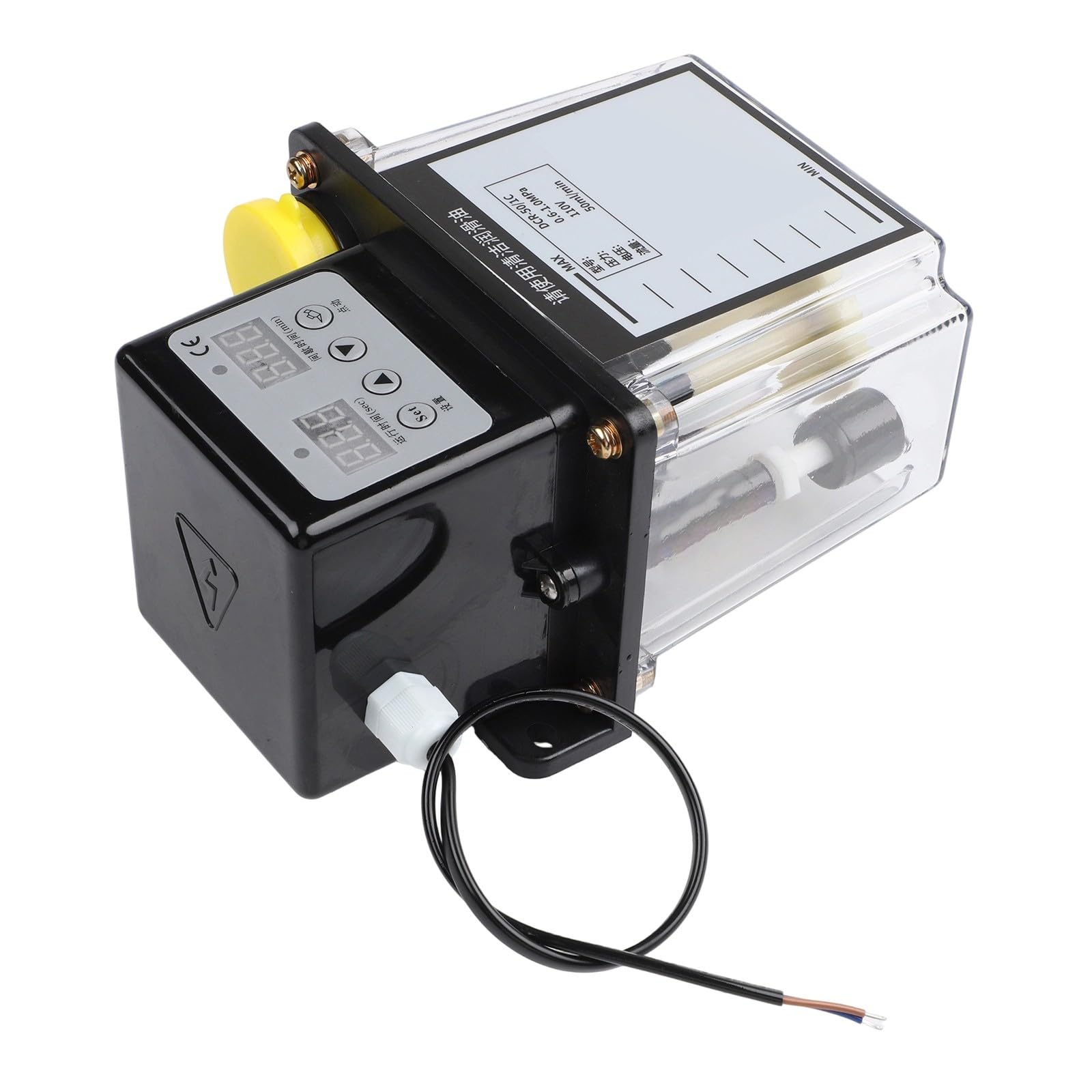 Pompa di olio lubrificante automatica 1L/2L Olio per ingranaggi in lega con display digitale per sistema di raffreddamento della macchina CNC 110 V 50 ml/min