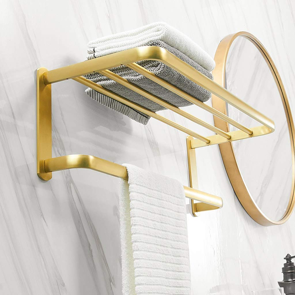 Estantes de baño, estante de Metal, estante de cocina, estante de almacenamiento para baño, ducha, galvanizado, baño, latón, estante de almacenamiento de Una Sola capa