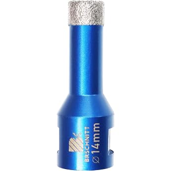 Diamond Tile Drill Bit 14 mm   M14 Diamond Drill Hole Saw for Tiles Porcelain Ceramic Marble Granite Holes for Angle Grinder