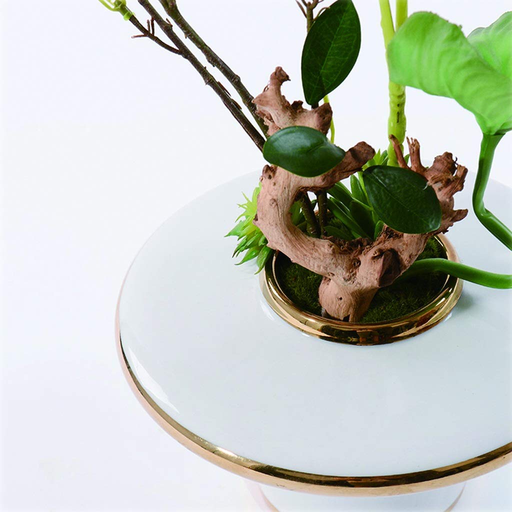 Fiori artificiali per interni, fiori artificiali in seta, bacche in vaso bianco per il soggiorno, l'hotel, l'ufficio, il posizionamento di fiori artificiali, bonsai, artif
