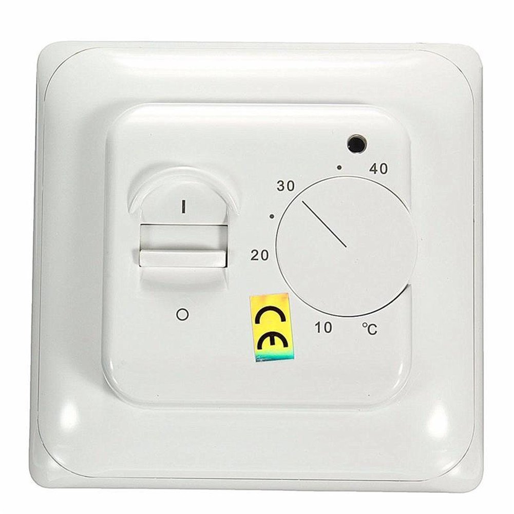 Termostat pokojowy Premium do ogrzewania podłogowego, klimatyzacji, przełącznik regulacji temperatury 16 A 230 V biały