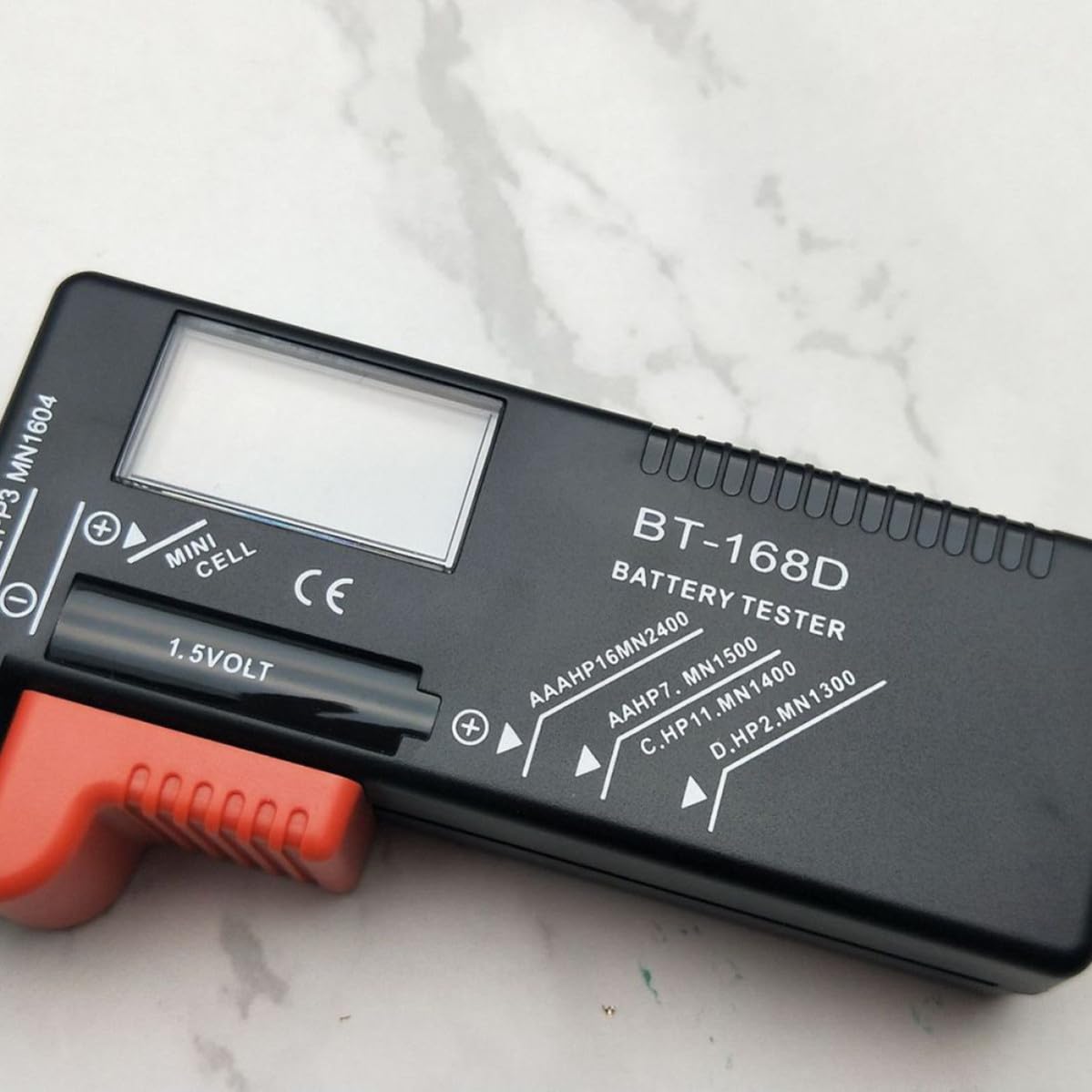 Batterieaufbewahrungsorganizer 98 Stück Kunststoff Schwarz mit Tester