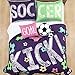 Lush Decor Girls Soccer Bedding Set, Full / Queen - 5 Pieces Includes Reversible Comforter Quilt, 2 Pllow Shams and 2 Accent Pillows