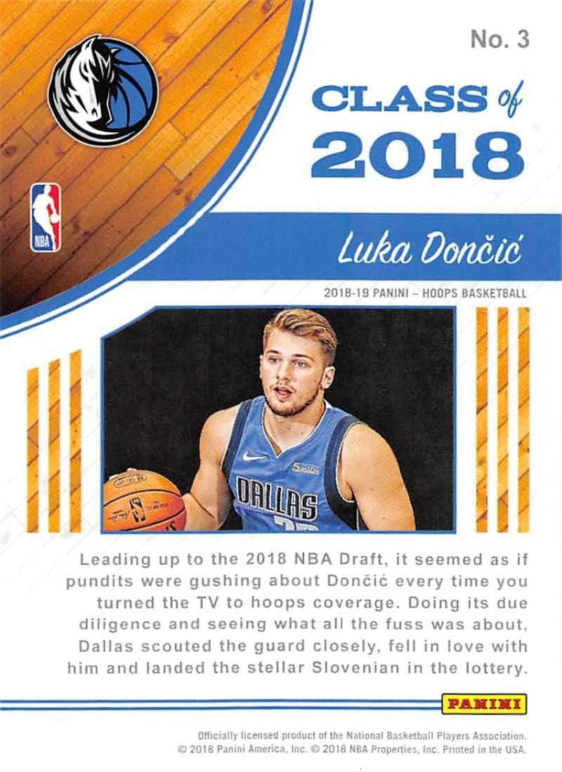 2018-19 NBA Hoops Class of 2018#3 Luka Doncic Dallas Mavericks Official Trading Card made by Panini