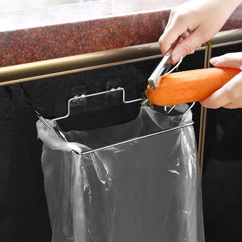 OUNONA 4 Sets Garbage Bag Hanger Garbage Storage Rack Trash Storage Rack Towel Hanger Trash Trash Bag Bathroom Towel Shelf Bathroom Hanging Shelf Multi-Functional