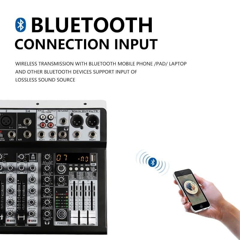 Mikser dźwięku, Kanał Mikser audio Bluetooth Konsola miksowania dźwięku Interfejs audio Karta dźwiękowa USB