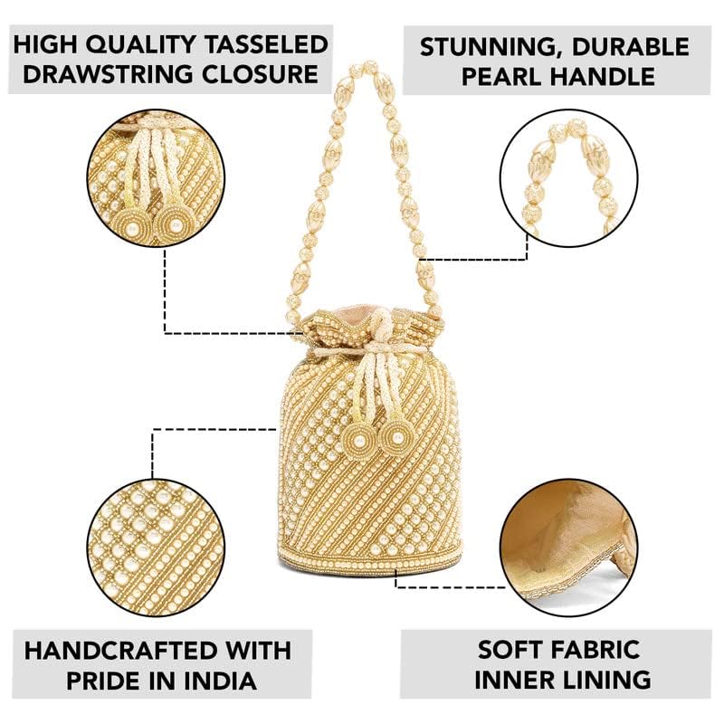 Image of Aheli Clutch Purses Gift for Women Handmade Evening Sling Handbag Stylish Bridal Fashion Bag