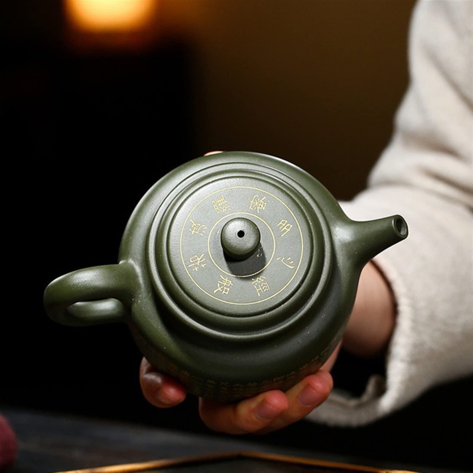290ml Handmade Herbata Doniczki Purpurowa Clay Czajnik Beauty Czajnik Surowy Rudy Green Clay Teware Chinese Herbata Ceremonia Prezent Wykonany Ręcznie (Color : 290ml)