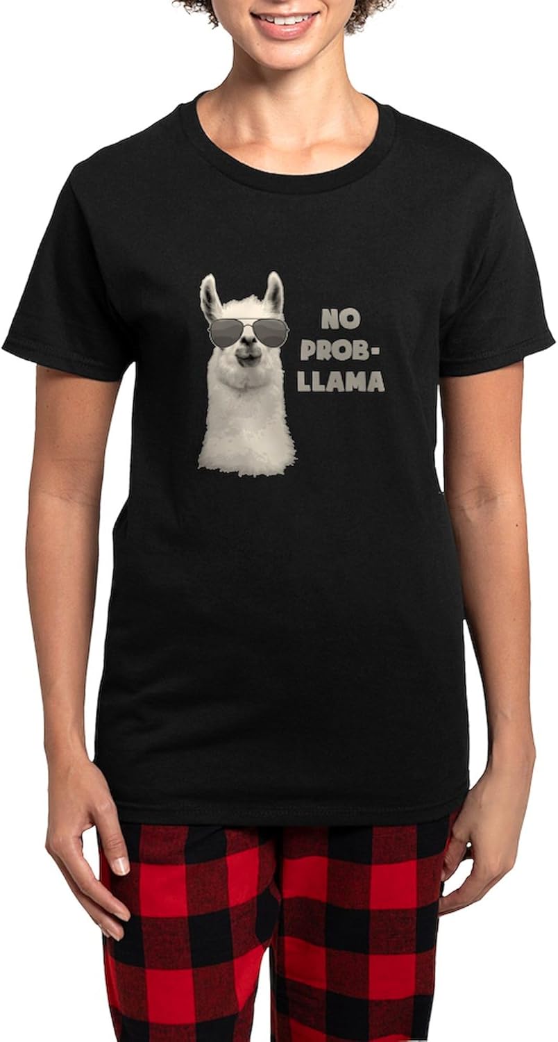CafePress No Problem Llama Pajamas Womens Novelty PJ Sleepwear