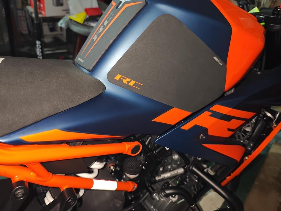 Motorcycle Tank Pad Protector Sticker Decal Gas Knee Grips Compatible with KTM RC 390 (2022-2024)