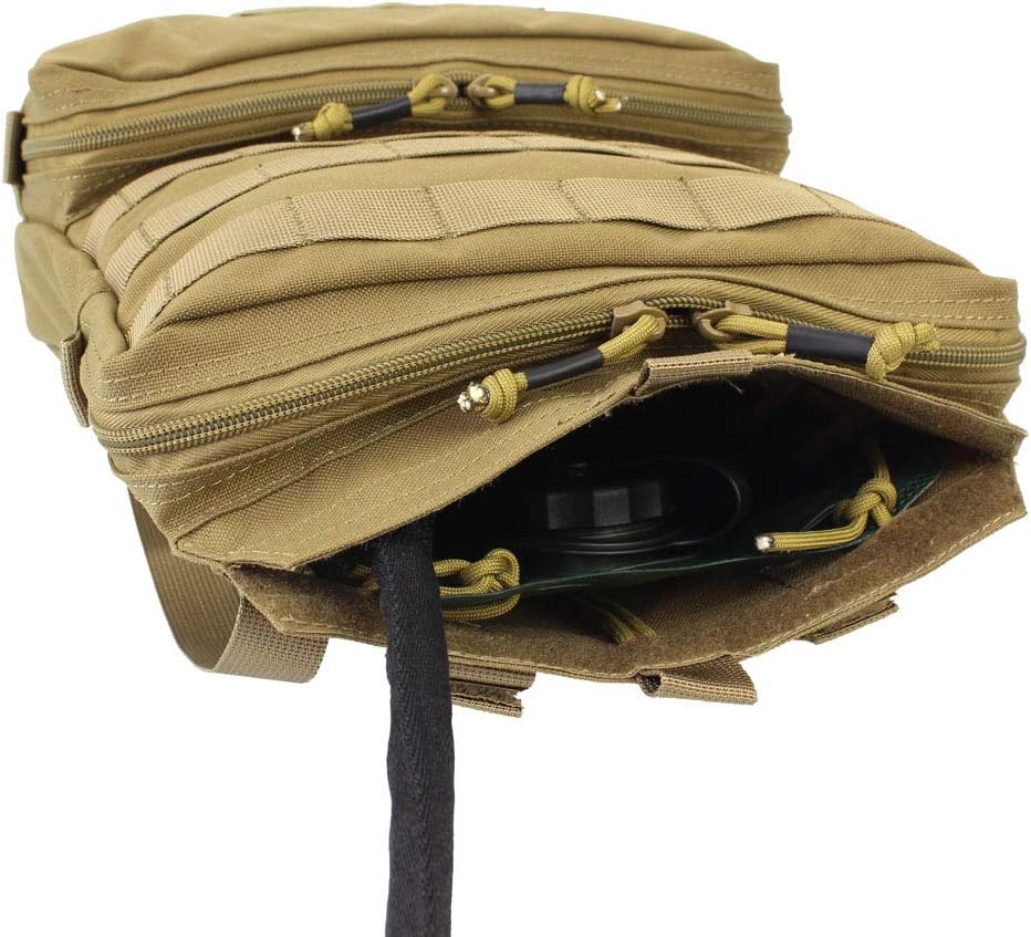 ROCOTACTICAL Tactical Hydration Pack, 3L Military Water Backpack, Tactical Molle Hydration Backpack for Biking, Hiking, Climbing (Bladder not included) - Image 7