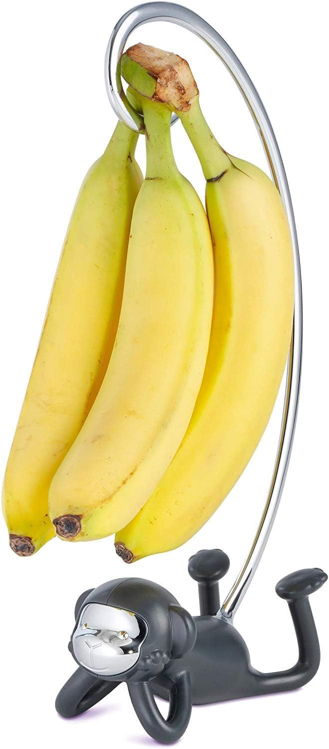 Ideas In Life Monkey Banana Hanger - Banana Holder Stand that Keeps Bananas from Bruising - 12.5 inches Banana Tree that Doesn’t Tip Over