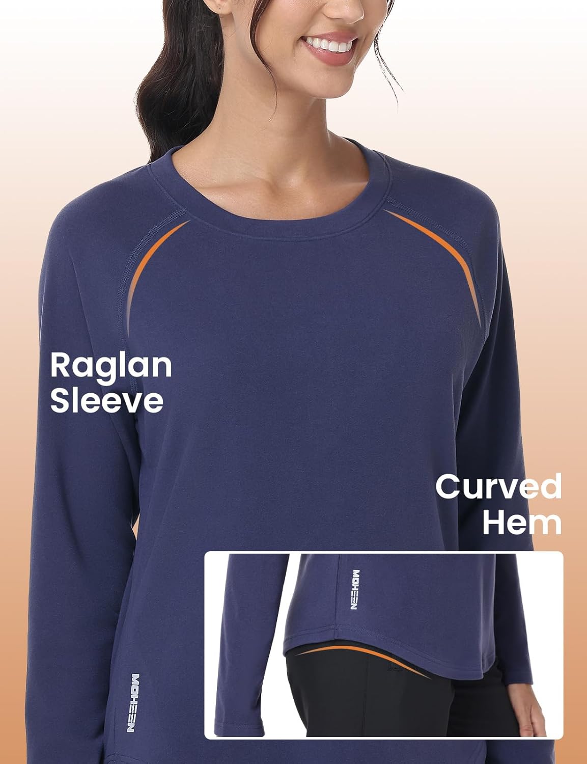 Women's Double-Sided Fleece Sweatshirt, Soft Base Layer Insulated Tops Cold Weather - Image 2