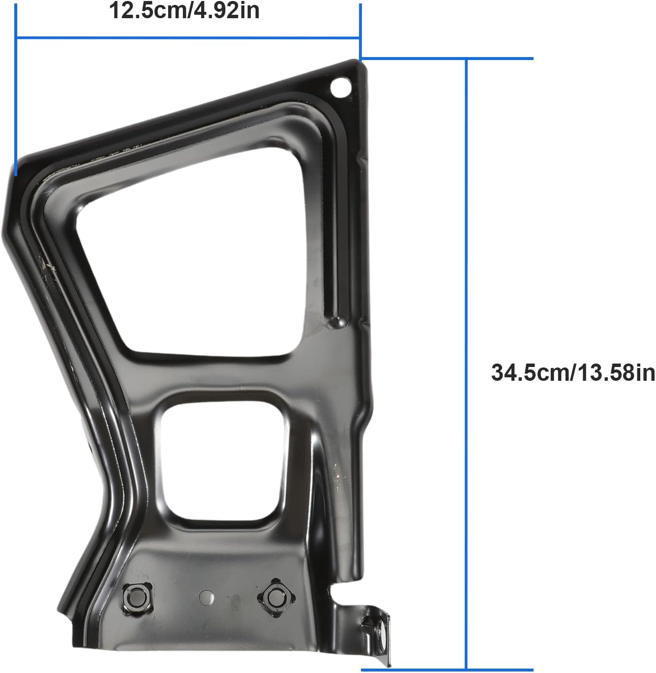 68049744AA New Rear Step Bumper Bracket Set, Right Passenger Side and Left Driver Side, Compatible with 2009 2010 2011 2012 2013 2014 2015 2016 2017 2018 RAM 1500 2500 3500